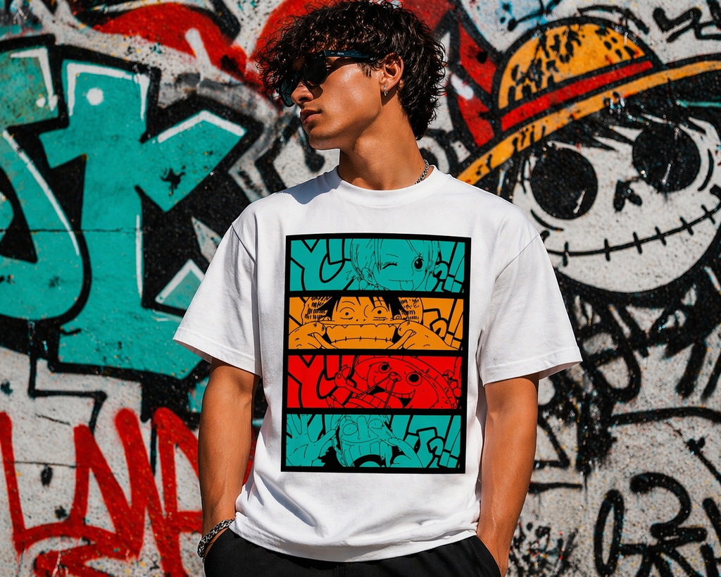 Urban Anime Graphic Oversized T-Shirt