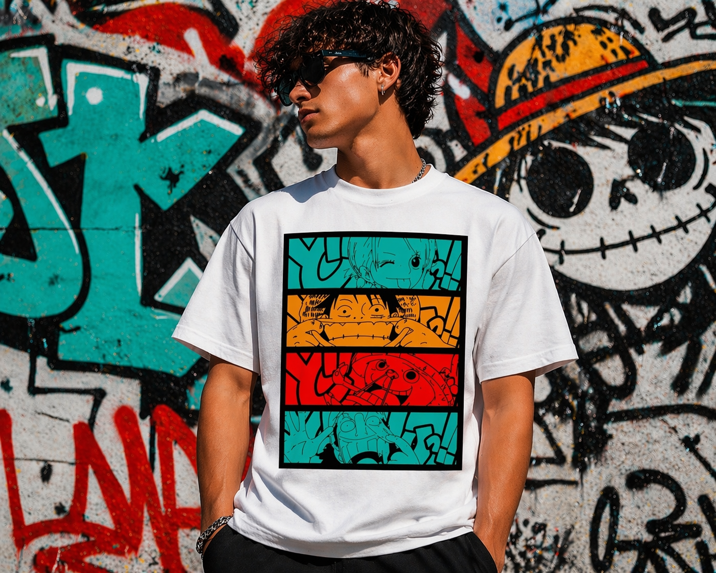 Urban Anime Graphic Oversized T-Shirt